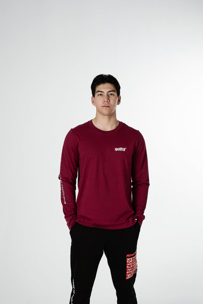 Forces Maroon Long Sleeve T-Shirt