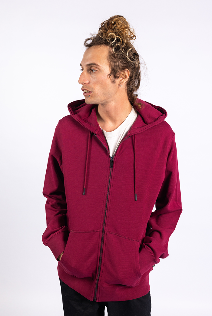 RIDE OR DIE Maroon Zip Hoodie