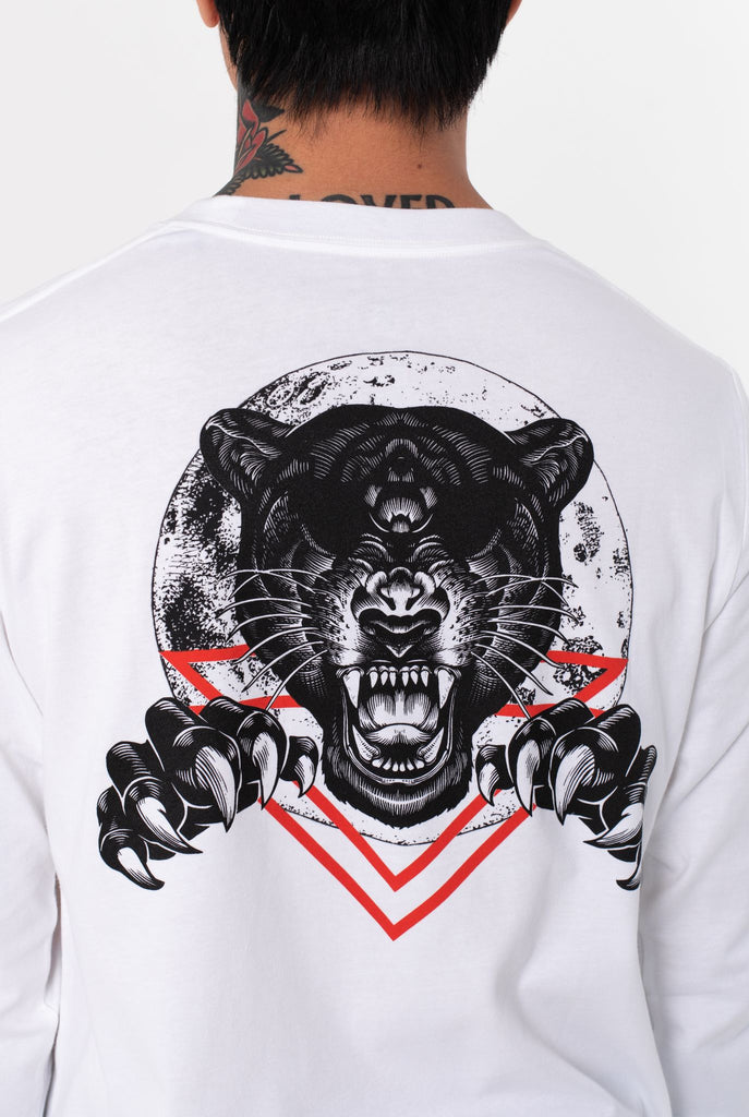 Prowler - White Hi-Lo Longsleeve T-Shirt