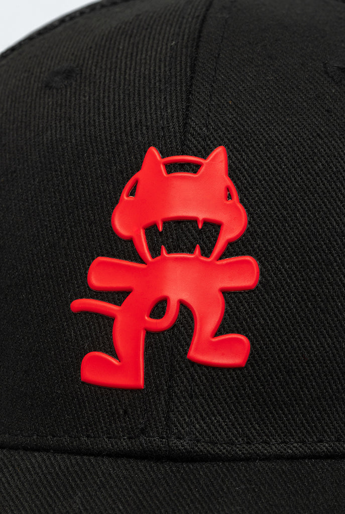 Monstercat Icon Mesh Snapback - Red Logo