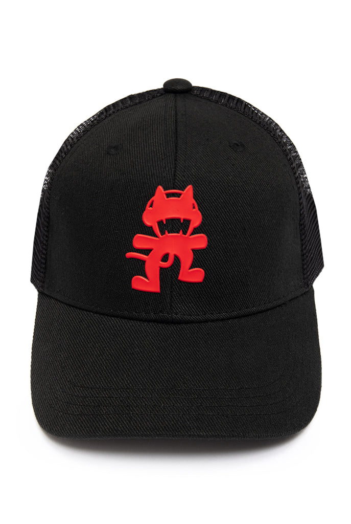 Monstercat Icon Mesh Snapback - Red Logo