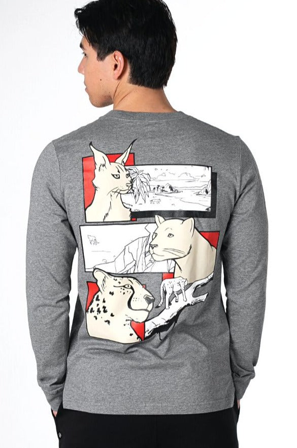 Forces Heather Grey Long Sleeve T-Shirt